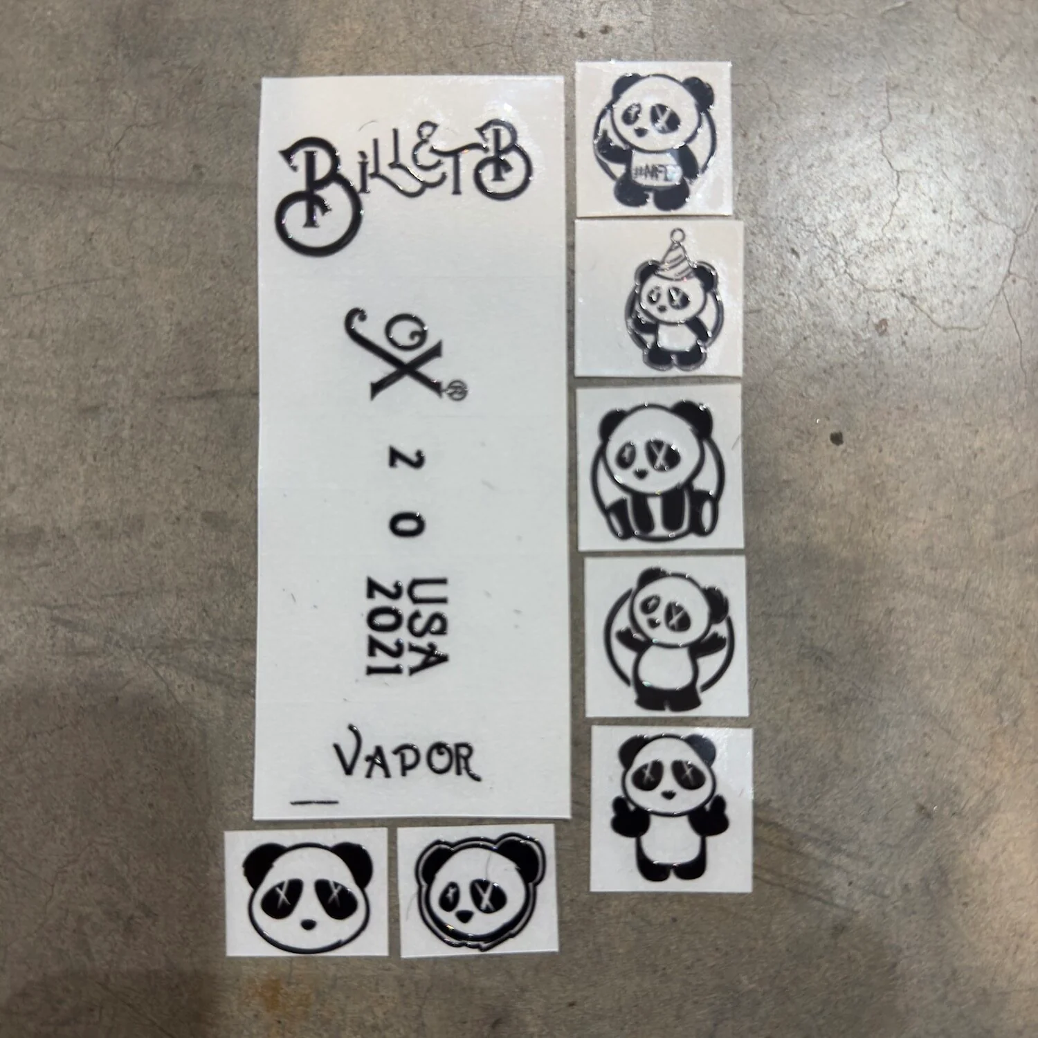 Billet box Wick'D Style Sticker Set - Image 4