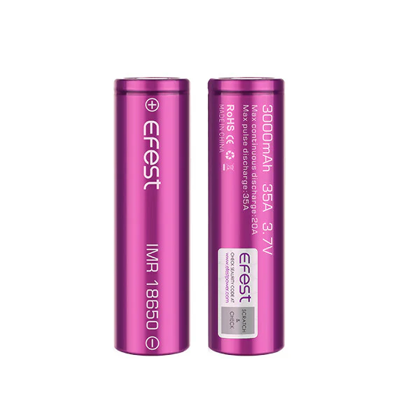 Efest High Performance INR 18650 3000mAh 35A Battery (Flat Top) - Image 3