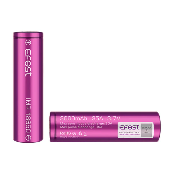 Efest High Performance INR 18650 3000mAh 35A Battery (Flat Top) - Image 4