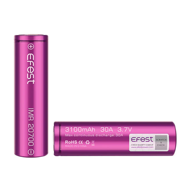 Efest High Performance IMR 20700 3100mAh 30A Battery (Flat Top) - Image 4