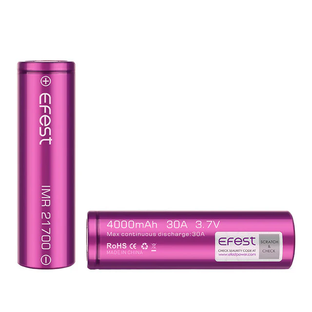 Efest High Performance IMR 21700 4000mAh 30A Battery (Flat Top) - Image 4