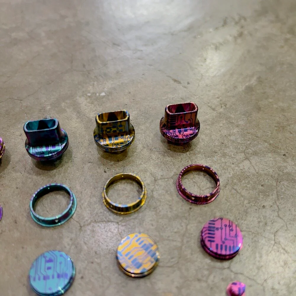 MK Mods dotCircuit dotAIO Titanium Button Set - Image 3
