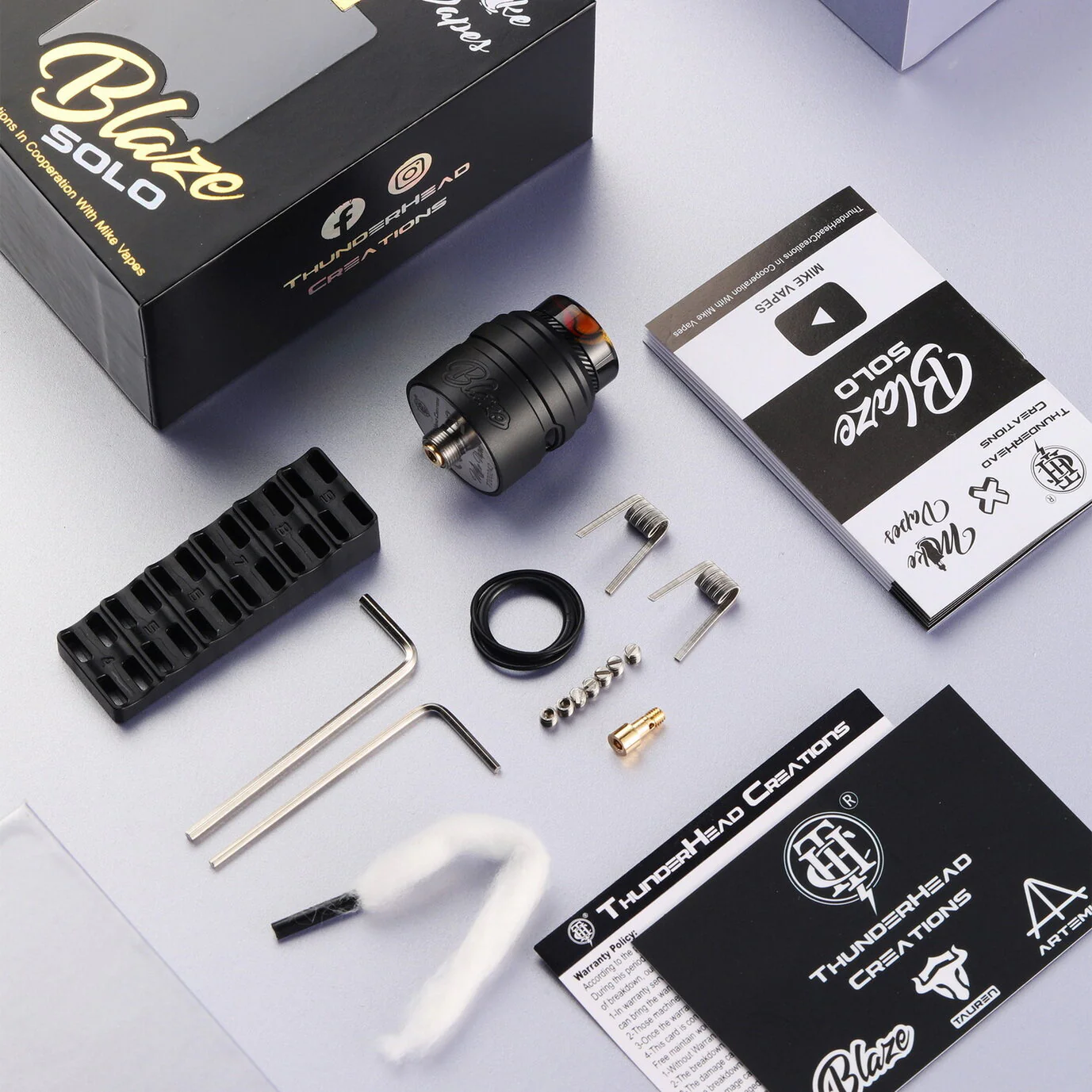 [Clearance] Thunderhead Creations X Mike Vapes Blaze Solo RDA 24mm - Image 8